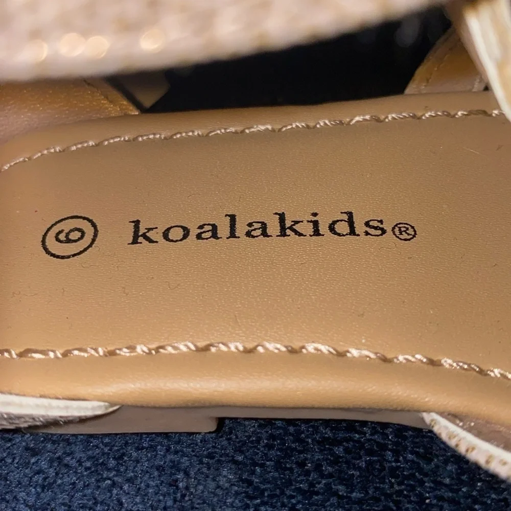 Koala Kids Brand New with tags little girl Sandals Size 6